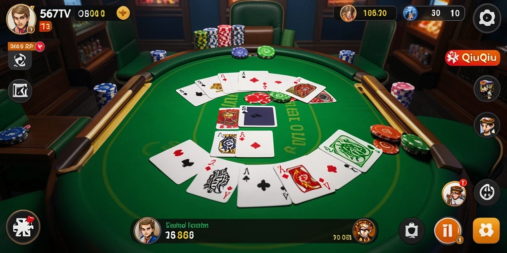 Tampilan gameplay 567TV QiuQiu yang menarik dan kompetitif.