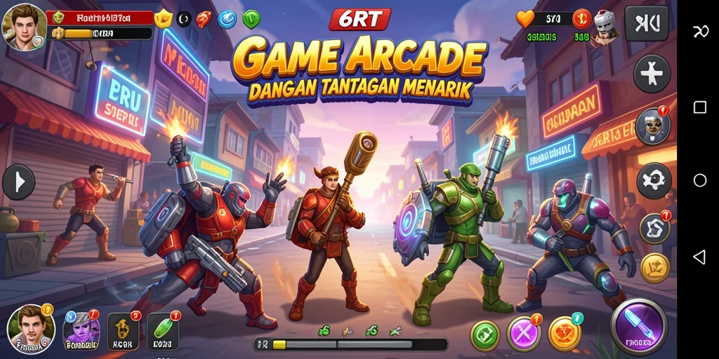 Screenshot menampilkan gameplay seru 6RT dengan aksi cepat.