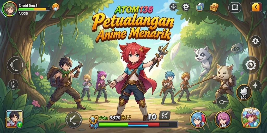 Tampilan gameplay menarik dari ATOM138 dengan karakter Anime