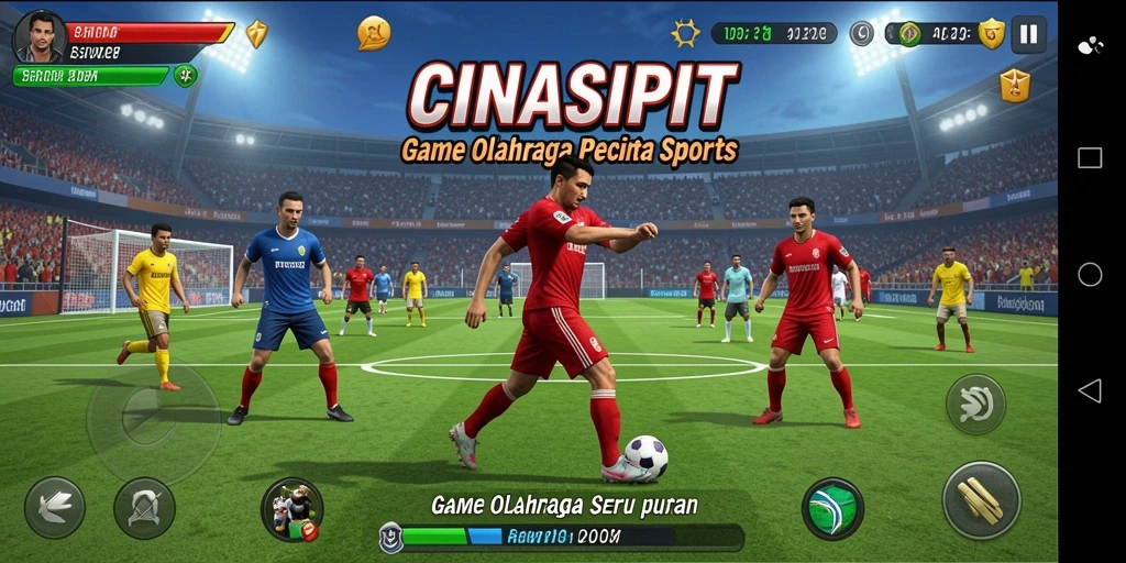 Tampilan gameplay seru CINASIPIT yang menarik dan dinamis.
