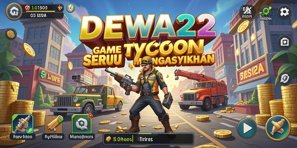 Screenshot gameplay DEWA22 dengan elemen Tycoon yang menarik.