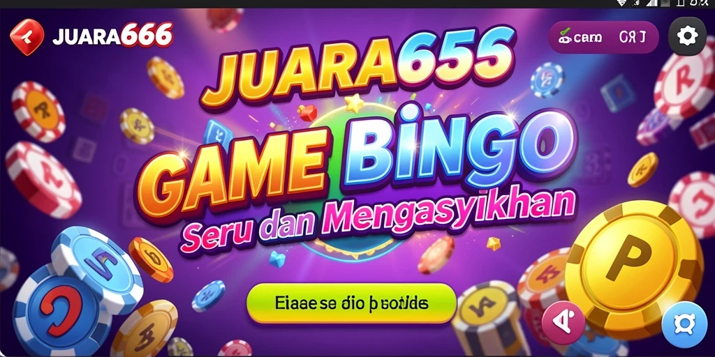Tampilan layar utama permainan Bingo JUARA666 yang penuh warna.