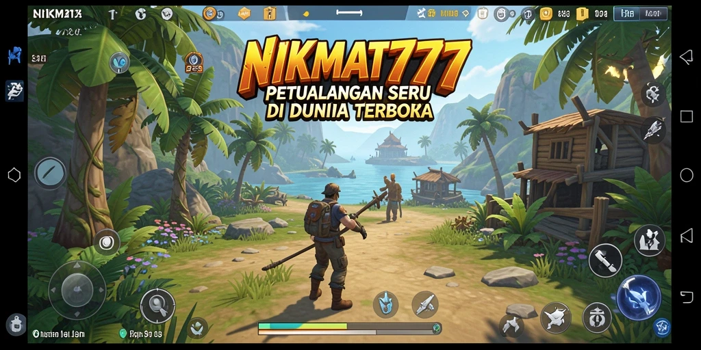 Screenshot gameplay seru dari NIKMAT777 di dunia terbuka.