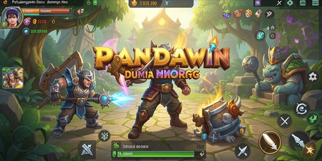 Tampilan gameplay mendebarkan dari <strong>PANDAWIN</strong>, dunia MMORPG yang menakjubkan.