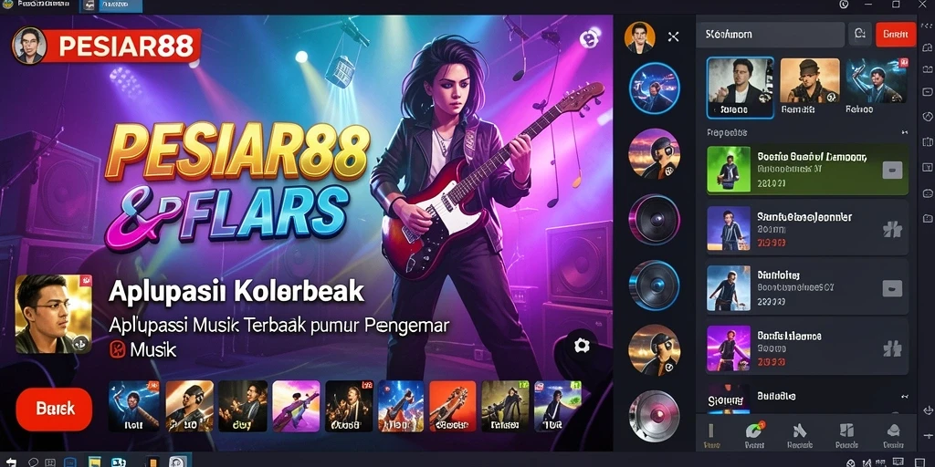 Tampilan menarik dari gameplay dan fitur karaoke PESIAR88.