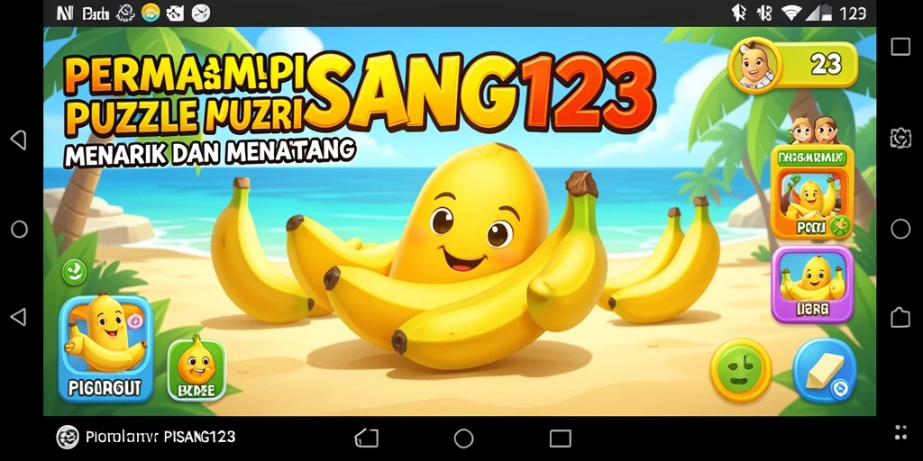 Tampilan gameplay PISANG123 dengan berbagai teka-teki yang menantang.