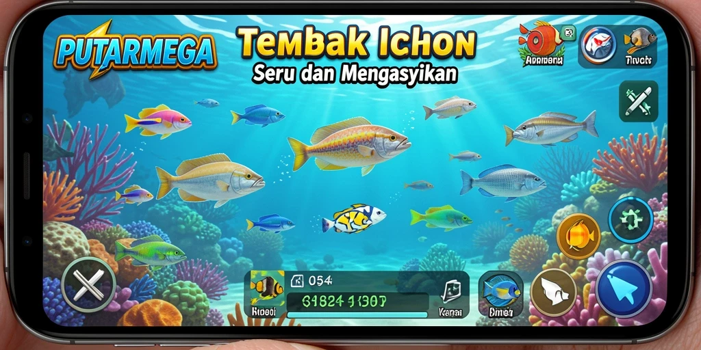 Tampilan gameplay PUTARMEGA yang seru dan penuh warna.