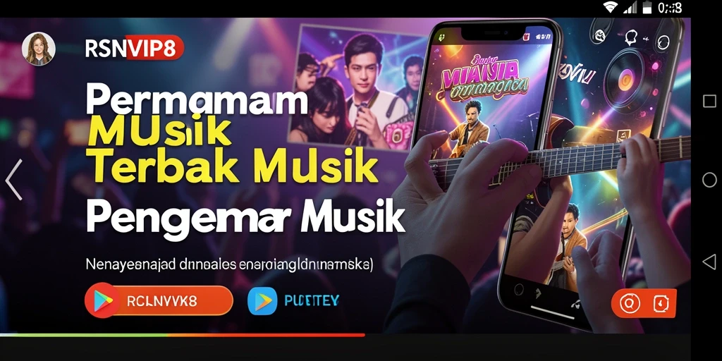 Tampilan gameplay RSNVIP8 yang menampilkan tantangan musik yang seru.