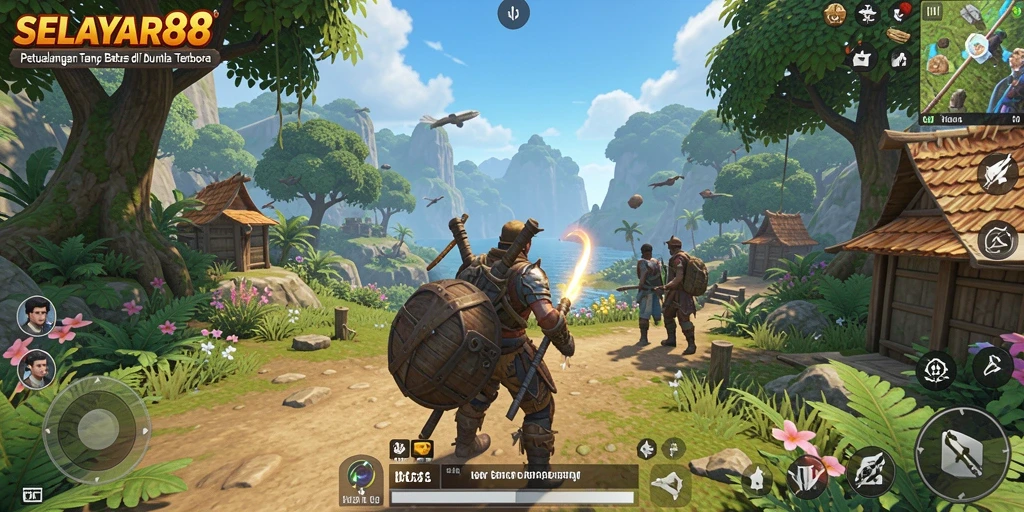 Tampilan gameplay menakjubkan SELAYAR88 dalam lingkungan Open World.