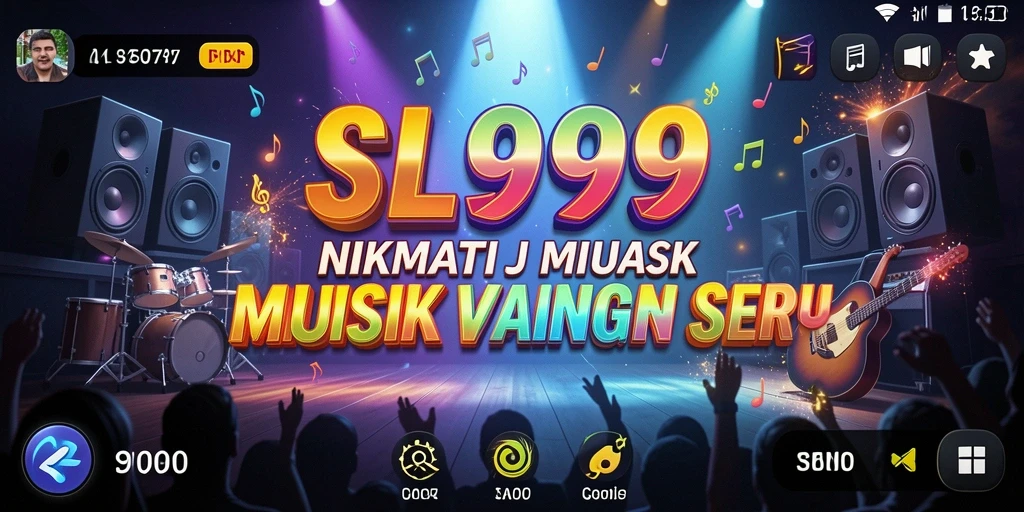 Tampilan gameplay seru dalam SL999 yang menghadirkan pengalaman musik unik.